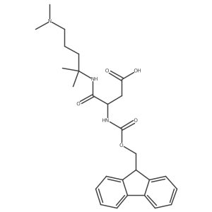 3-{[5-(dimethylamino)-2-methylpentan-2-yl]carbamoyl}-3-({[(9H-fluoren-9-yl)methoxy]carbonyl}amino)propanoic acid Structure