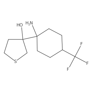 3-[1-Amino-4-(trifluoromethyl)cyclohexyl]thiolan-3-ol Structure