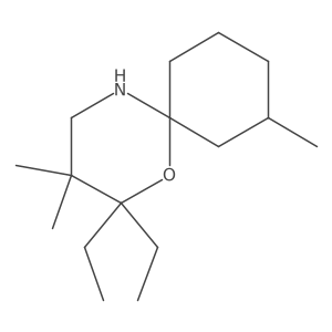 2,2-Diethyl-3,3,8-trimethyl-1-oxa-5-azaspiro[5.5]undecane Structure