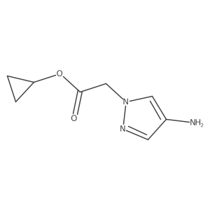 cyclopropyl 2-(4-amino-1H-pyrazol-1-yl)acetate Structure