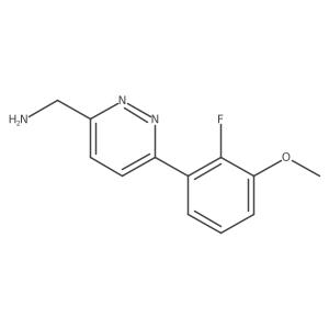 [6-(2-Fluoro-3-methoxyphenyl)pyridazin-3-yl]methanamine结构式