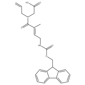 2-[4-({[(9H-fluoren-9-yl)methoxy]carbonyl}amino)-2-methyl-N-(prop-2-en-1-yl)but-2-enamido]acetic acid Structure