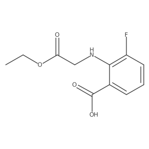 2-[(Ethoxycarbonyl)methylamino]-3-fluorobenzoic acid Structure