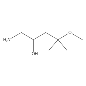 (2S)-1-amino-4-methoxy-4-methylpentan-2-ol结构式