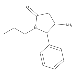 4-Amino-5-phenyl-1-propylpyrrolidin-2-one结构式