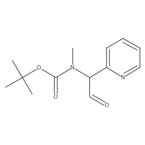 tert-butyl N-methyl-N-[2-oxo-1-(pyridin-2-yl)ethyl]carbamate Structure