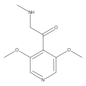 1-(3,5-Dimethoxypyridin-4-yl)-2-(methylamino)ethan-1-one结构式