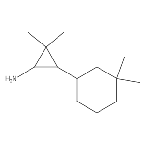 3-(3,3-Dimethylcyclohexyl)-2,2-dimethylcyclopropan-1-amine Structure