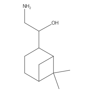 2-Amino-1-{6,6-dimethylbicyclo[3.1.1]heptan-2-yl}ethan-1-ol结构式
