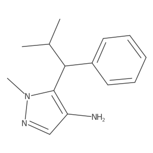 1-methyl-5-(2-methyl-1-phenylpropyl)-1H-pyrazol-4-amine Structure