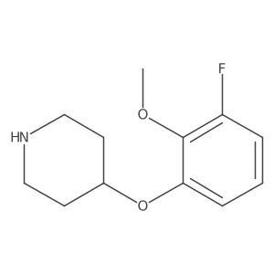 4-(3-Fluoro-2-methoxyphenoxy)piperidine Structure
