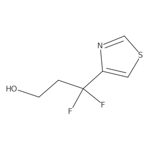 3,3-Difluoro-3-(1,3-thiazol-4-yl)propan-1-ol Structure