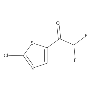 1-(2-Chloro-1,3-thiazol-5-yl)-2,2-difluoroethan-1-one结构式