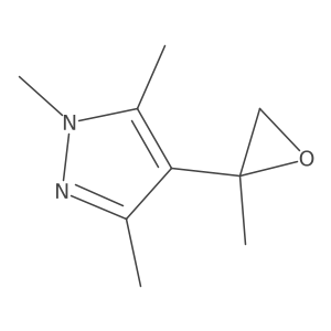 1,3,5-trimethyl-4-(2-methyloxiran-2-yl)-1H-pyrazole Structure