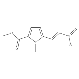 methyl 1-methyl-5-(2-nitroethenyl)-1H-pyrrole-2-carboxylate结构式