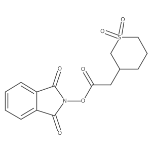 1,3-dioxo-2,3-dihydro-1H-isoindol-2-yl 2-(1,1-dioxo-1lambda6-thian-3-yl)acetate结构式