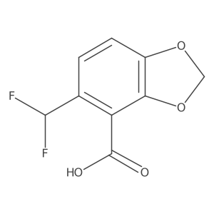 5-(Difluoromethyl)-1,3-benzodioxole-4-carboxylic acid Structure