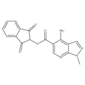 1,3-dioxo-2,3-dihydro-1H-isoindol-2-yl 4-imino-1-methyl-1H,4H,7H-pyrazolo[3,4-b]pyridine-5-carboxylate结构式
