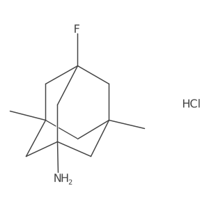 3-Fluoro-5,7-dimethyladamantan-1-amine hydrochloride Structure