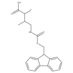 4-(9H-Fluoren-9-ylmethoxycarbonylamino)-2-fluoro-3-methylbutanoic acid结构式