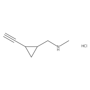 [(2-Ethynylcyclopropyl)methyl](methyl)amine hydrochloride Structure