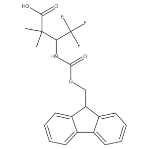 3-({[(9H-fluoren-9-yl)methoxy]carbonyl}amino)-4,4,4-trifluoro-2,2-dimethylbutanoic acid Structure