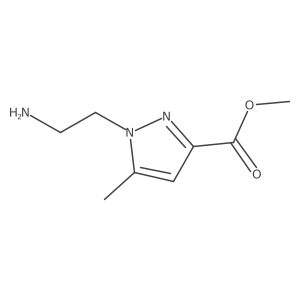 methyl 1-(2-aminoethyl)-5-methyl-1H-pyrazole-3-carboxylate Structure