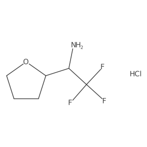 2,2,2-Trifluoro-1-(oxolan-2-yl)ethanamine;hydrochloride Structure