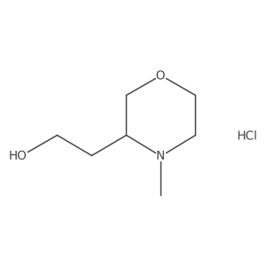 2-(4-Methylmorpholin-3-yl)ethan-1-ol hydrochloride结构式