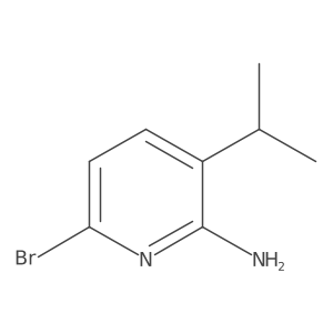 6-Bromo-3-isopropylpyridin-2-amine结构式