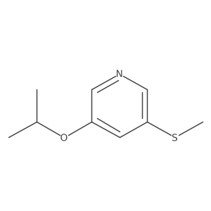 3-Isopropoxy-5-(methylthio)pyridine Structure