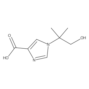 1-(1-hydroxy-2-methylpropan-2-yl)-1H-imidazole-4-carboxylic acid Structure