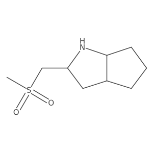 (2S,3aS,6aS)-2-(methanesulfonylmethyl)-octahydrocyclopenta[b]pyrrole Structure