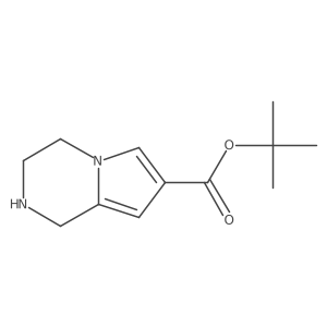 tert-butyl 1H,2H,3H,4H-pyrrolo[1,2-a]pyrazine-7-carboxylate结构式