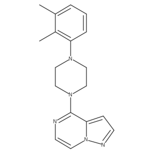 1-(2,3-Dimethylphenyl)-4-{pyrazolo[1,5-a]pyrazin-4-yl}piperazine结构式
