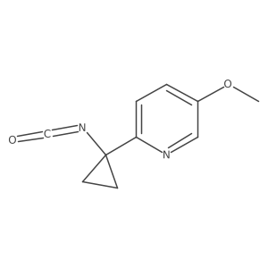 2-(1-Isocyanatocyclopropyl)-5-methoxypyridine Structure
