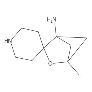 4-Methyl-3-oxaspiro[bicyclo[2.1.1]hexane-2,4'-piperidin]-1-amine结构式