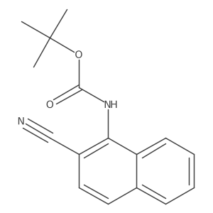 tert-butyl N-(2-cyanonaphthalen-1-yl)carbamate结构式