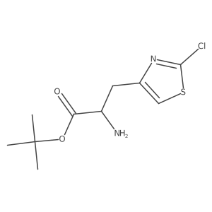 Tert-butyl 2-amino-3-(2-chloro-1,3-thiazol-4-yl)propanoate结构式