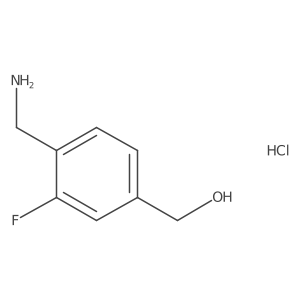 [4-(Aminomethyl)-3-fluorophenyl]methanol hydrochloride Structure