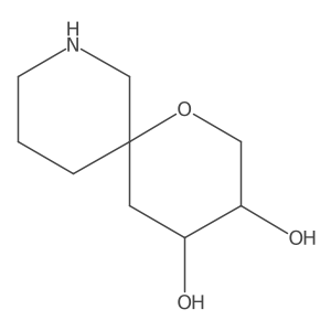 rac-(3R,4S)-1-oxa-8-azaspiro[5.5]undecane-3,4-diol结构式