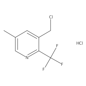 3-(Chloromethyl)-5-methyl-2-(trifluoromethyl)pyridine hydrochloride结构式