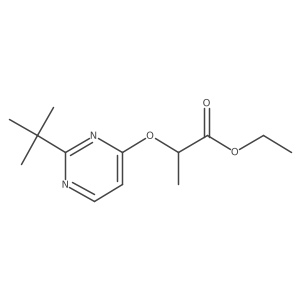 Ethyl 2-[(2-tert-butylpyrimidin-4-yl)oxy]propanoate Structure