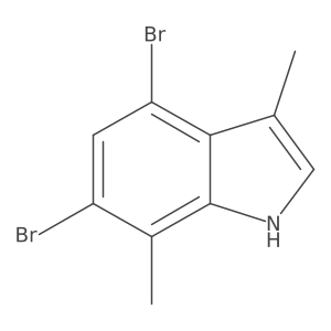4,6-Dibromo-3,7-dimethyl-1H-indole Structure