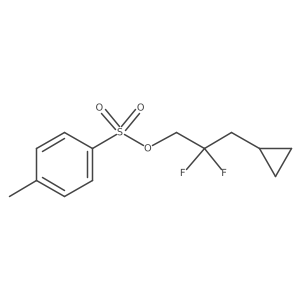 3-Cyclopropyl-2,2-difluoropropyl 4-methylbenzene-1-sulfonate Structure
