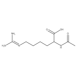 N2-acetyl-N6-carbamimidoyl-L-lysine结构式