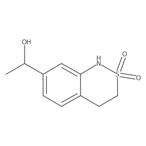 7-(1-Hydroxyethyl)-3,4-dihydro-1H-benzo[c][1,2]thiazine 2,2-dioxide Structure