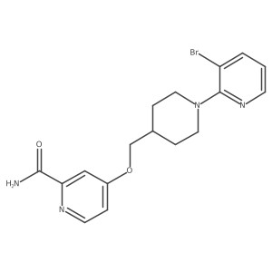 4-{[1-(3-Bromopyridin-2-yl)piperidin-4-yl]methoxy}pyridine-2-carboxamide Structure