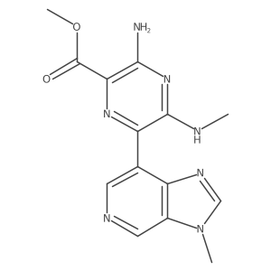 Methyl 3-amino-6-(3-methyl-3H-imidazo[4,5-c]pyridin-7-yl)-5-(methylamino)pyrazine-2-carboxylate Structure
