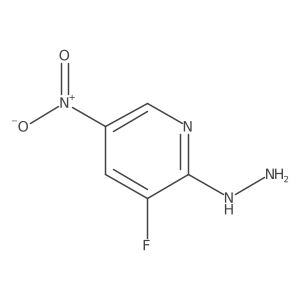 3-Fluoro-2-hydrazinyl-5-nitropyridine Structure